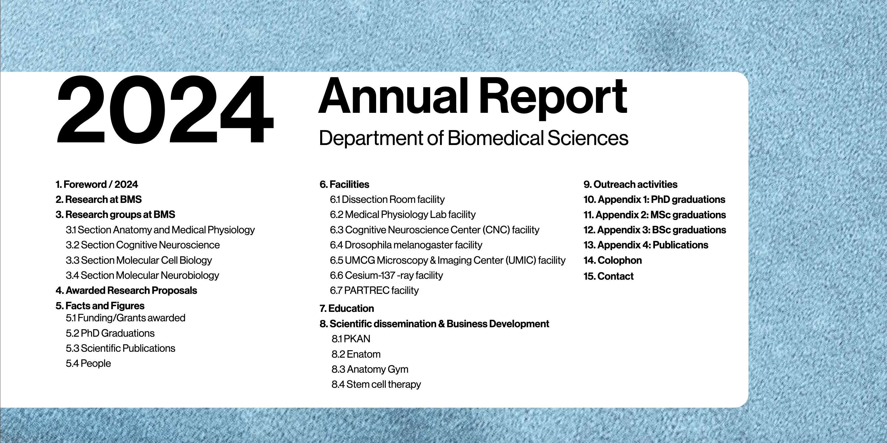 BMS Annual Report Page 1
